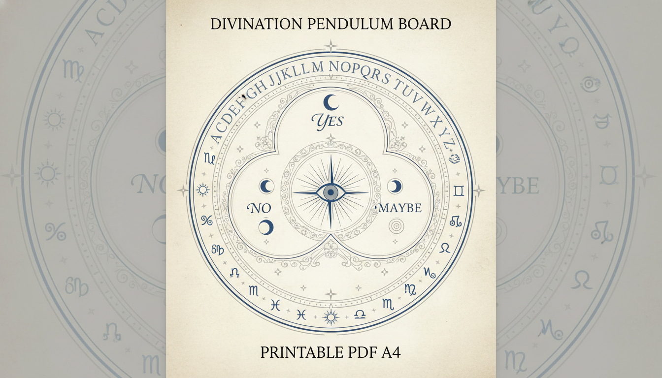 Comment utiliser notre planche pour pendule gratuite (Oui/Non, Alphabet) en PDF à imprimer ?