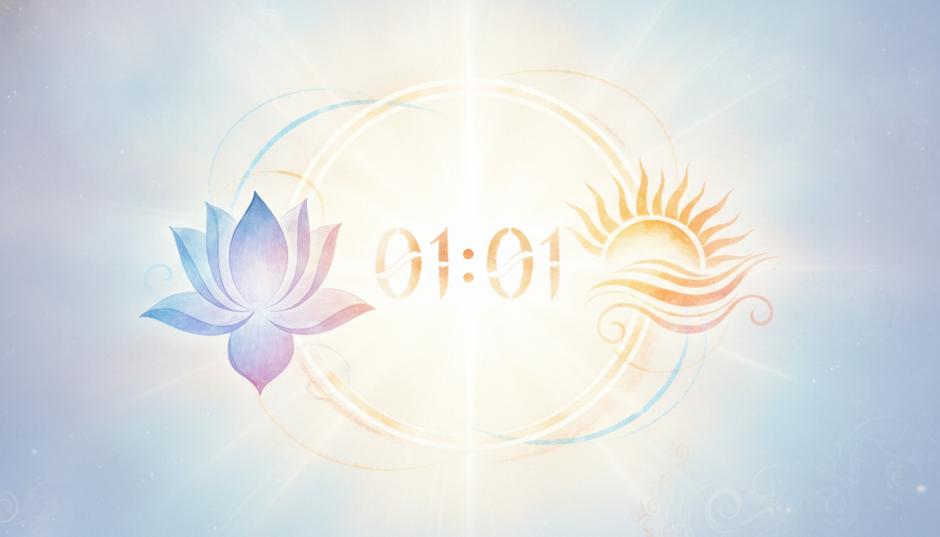 Quelle révélation spirituelle et amoureuse vous attend avec l’heure miroir 01h01 ?