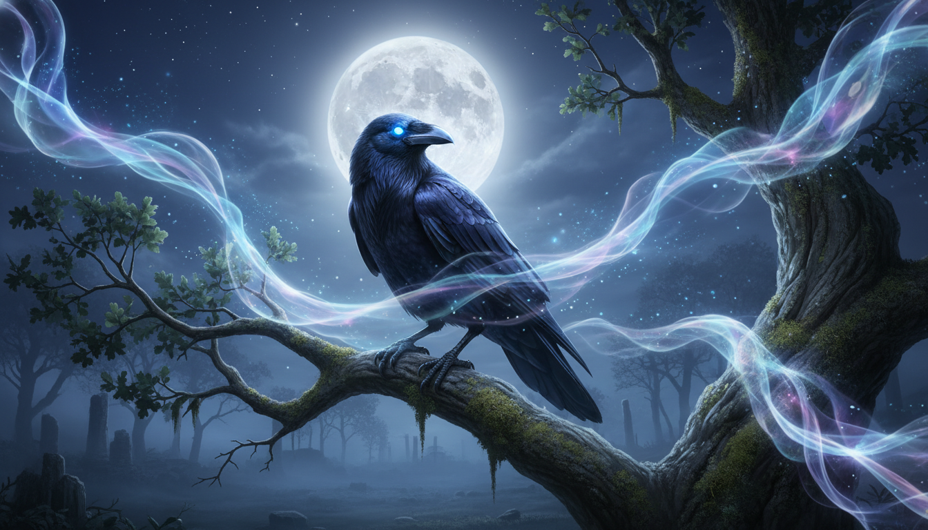 🌙🦅 Quelle est la signification spirituelle, mystérieuse et transformatrice du corbeau ? 🌙🦅